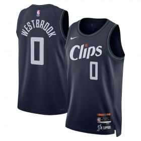 Camiseta Hombre Los Angeles Clippers Russell Westbrook 2023-24 Nike City Edition Navy Swingman